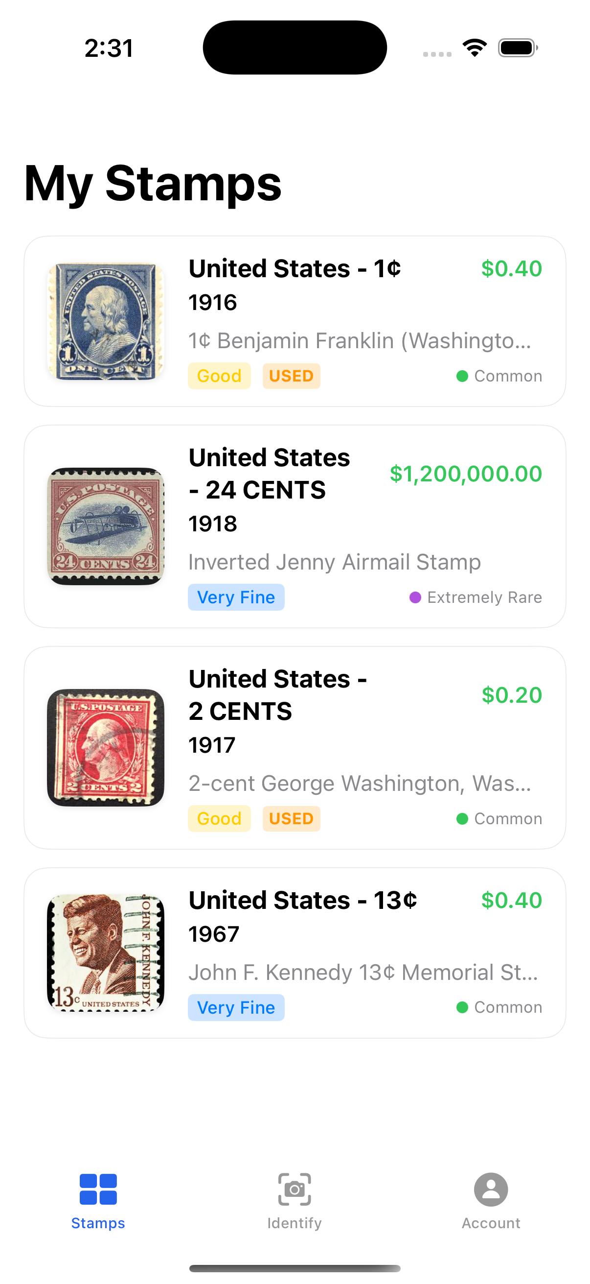 My Stamps Collection