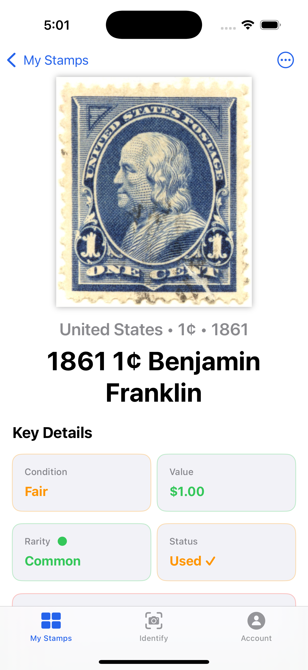 Stamp Detail View
